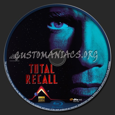 Total Recall blu-ray label