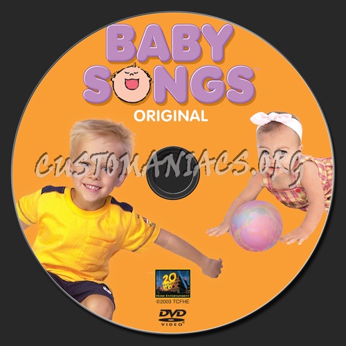 Baby Songs Original dvd label