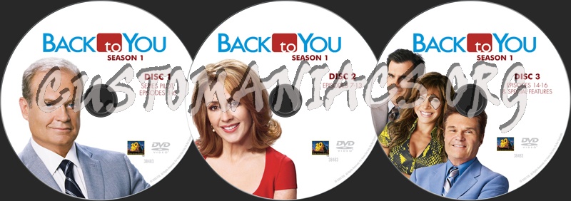 Back to You Season 1 dvd label