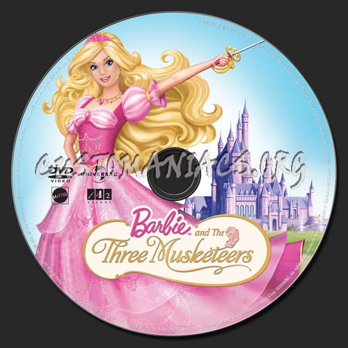 Barbie and the Three Musketeers dvd label