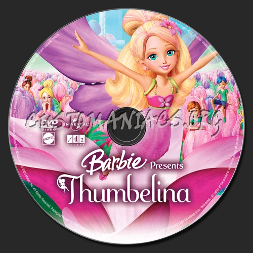 Barbie Presents Thumbelina dvd label