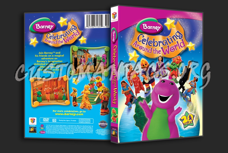 Barney Celebrating Around the World dvd cover