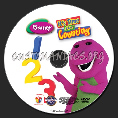 Barney: It's Time for Counting dvd label