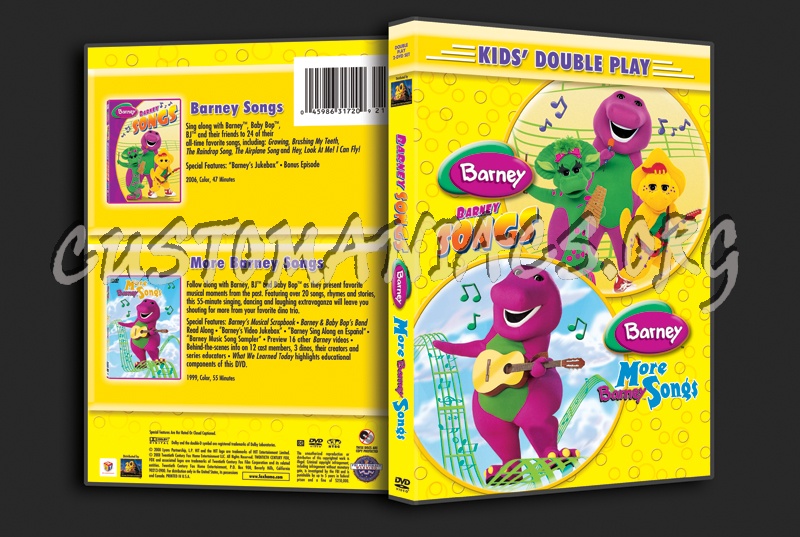 Barney: Songs / More Barney Songs dvd cover