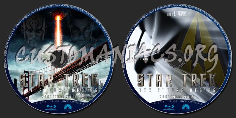 Star Trek blu-ray label