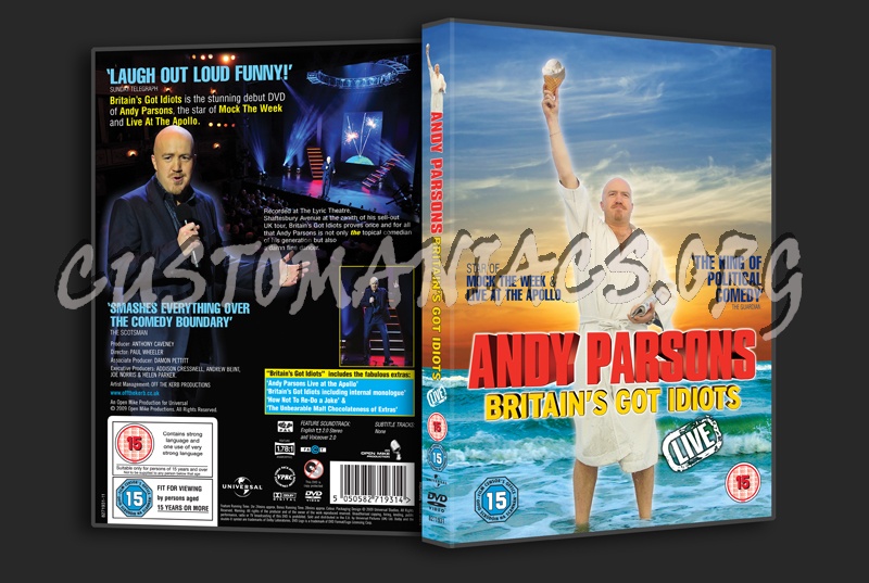 Andy Parsons Britain's Got Idiots Live dvd cover