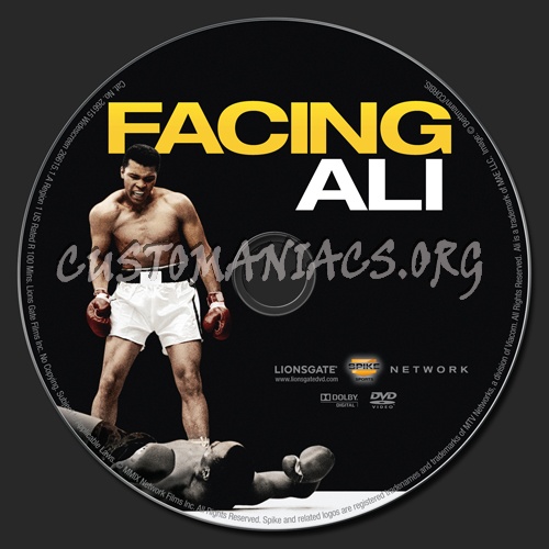 Facing Ali dvd label