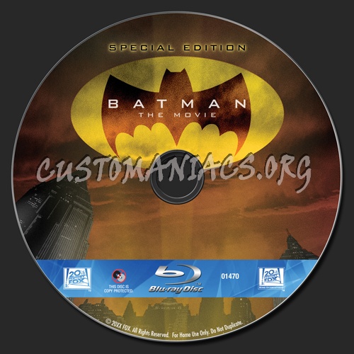 Batman The Movie (1966) blu-ray label