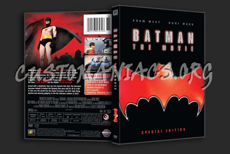 Batman The Movie (1966) dvd cover