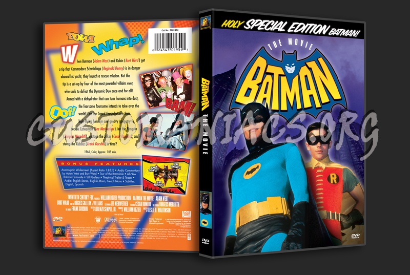 Batman The Movie (1966) dvd cover