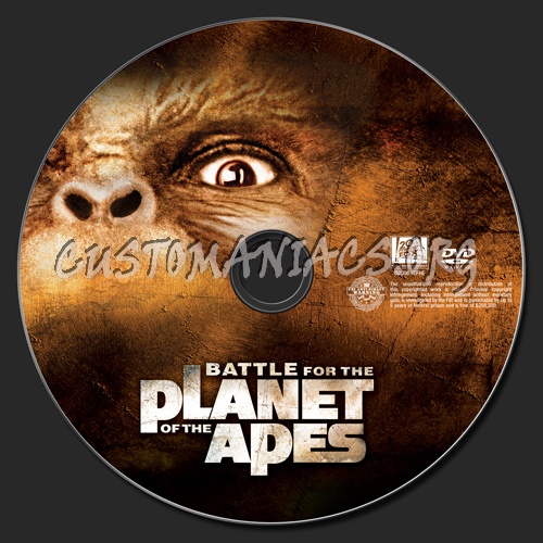 Battle for the Planet of the Apes dvd label