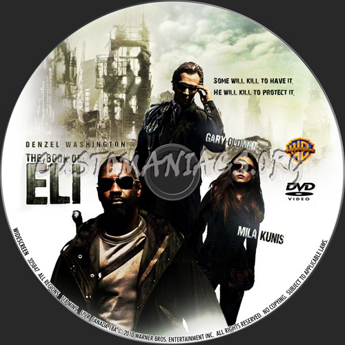 The Book of Eli dvd label