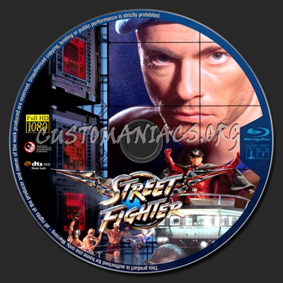 Street Fighter dvd label