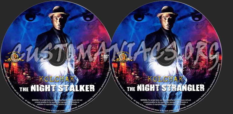 Kolchak The Night Stalker - The Night Strangler dvd label