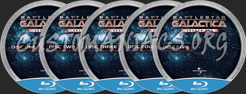 Battleship Galactica Season 1 blu-ray label