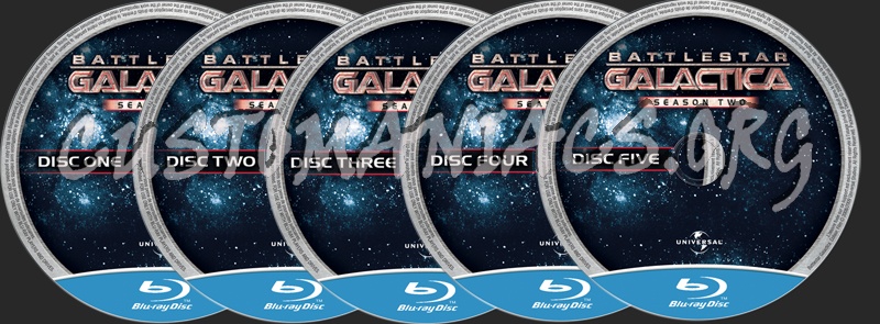 Battleship Galactica Season 2 blu-ray label