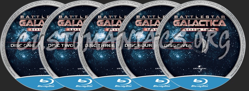 Battleship Galactica Season 3 blu-ray label