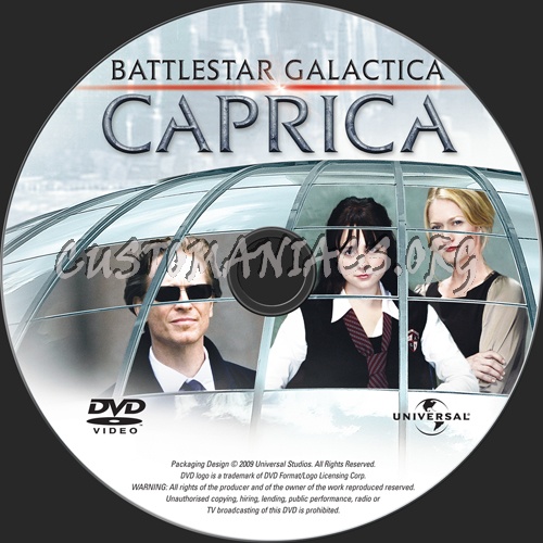 Battlestar Galactica Caprica dvd label