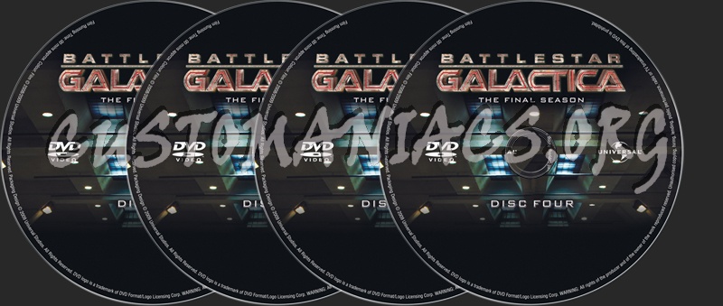 Battlestar Galactica Season 4 dvd label