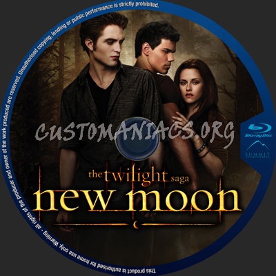 The Twilight Saga New Moon v-3 blu-ray label