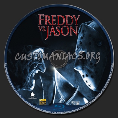 Freddy vs Jason blu-ray label