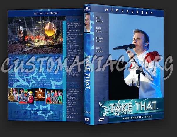 Take That - The Circus Live dvd cover