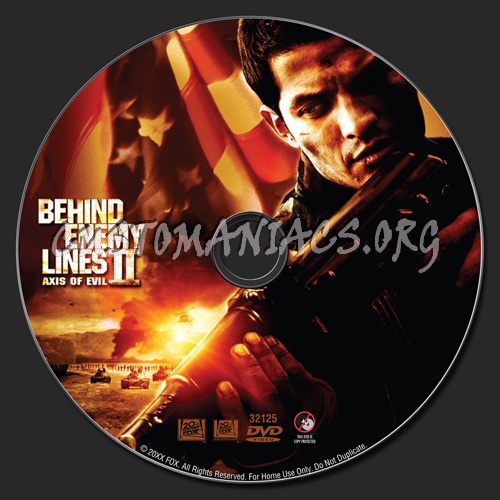 Behind Enemy Lines 2 dvd label