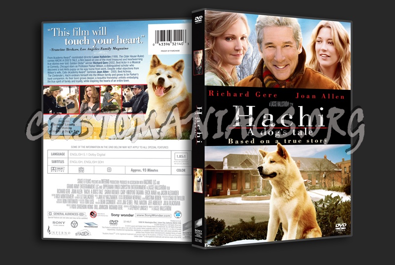 Hachi A Dog's Tale dvd cover