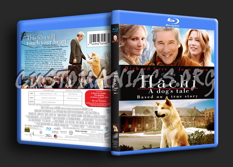 Hachi A Dog's Tale blu-ray cover