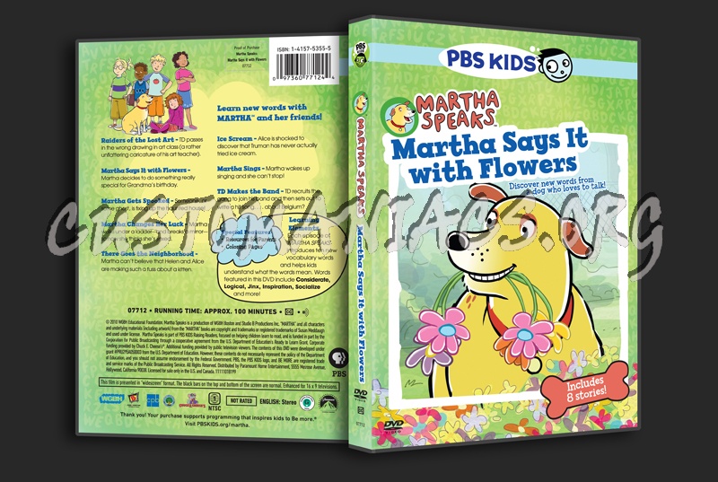 Martha Speaks  Martha Says it With Flowes dvd cover