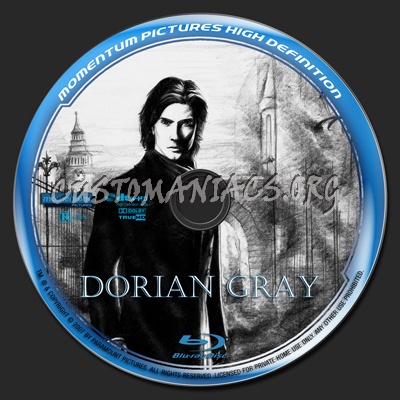 Dorian Gray blu-ray label