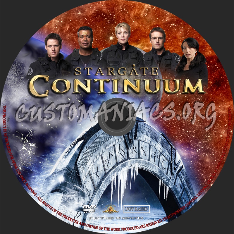 Stargate - Continuum dvd label