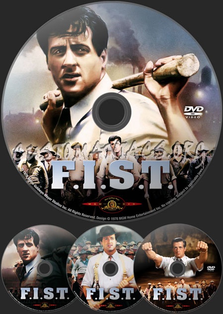 Fist (f.i.s.t.) dvd label