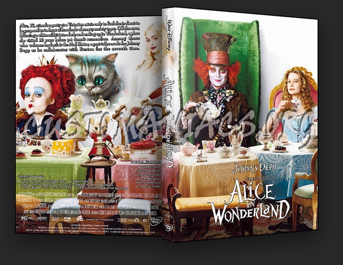 Alice In Wonderland (2010) dvd cover