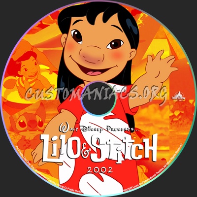 Lilo and Stitch - 2002 dvd label