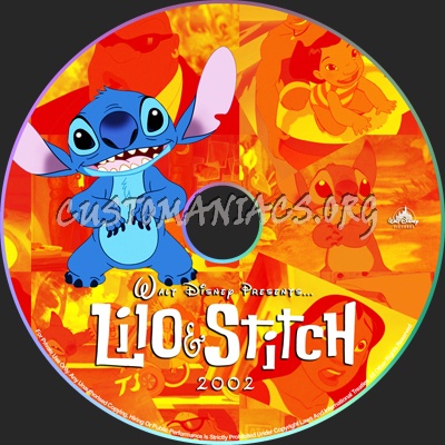 Lilo and Stitch - 2002 dvd label