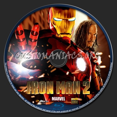 Iron Man 2 blu-ray label