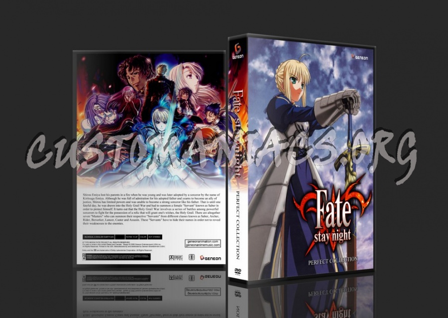 Fate stay night dvd cover