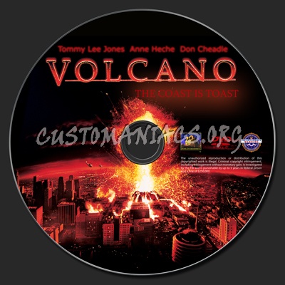Volcano dvd label