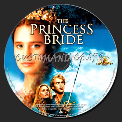 The Princess Bride dvd label