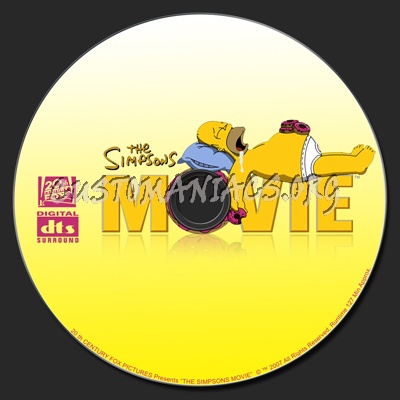 The Simpsons Movie dvd label