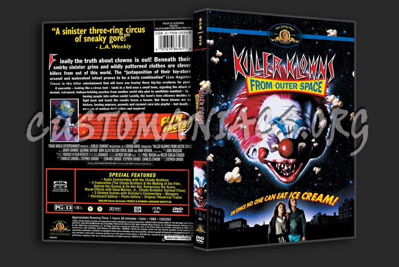 Killer Klowns from Outer Space dvd cover
