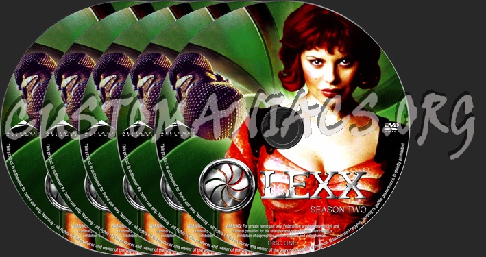 Lexx Season 2 dvd label