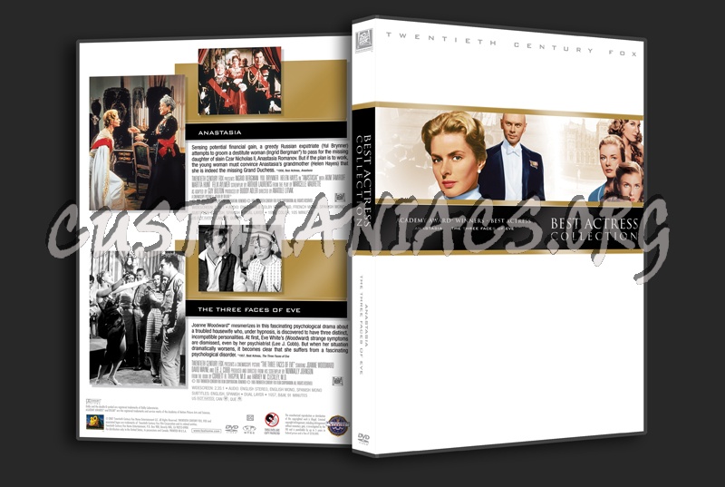 Best Actress Collection: Anastasia / The Three Faces of Eve dvd cover