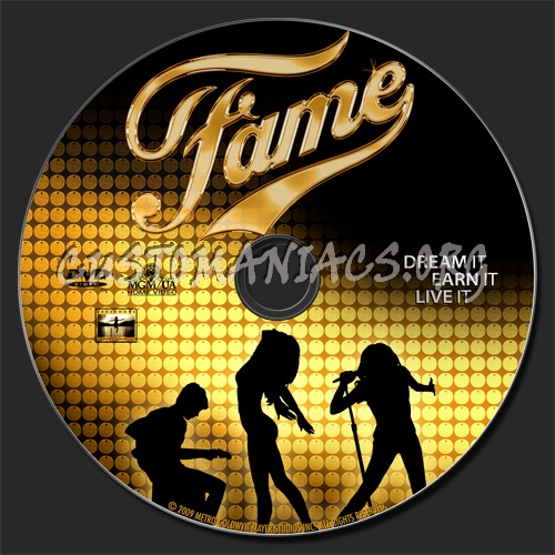 Fame dvd label