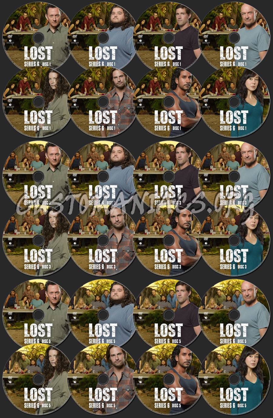 Lost Season 6 dvd label