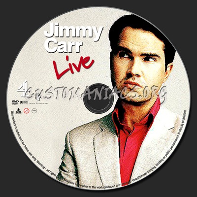 Jimmy Carr Live dvd label