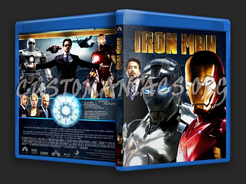Iron Man 1 and 2 Collection blu-ray cover