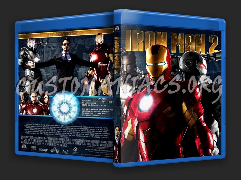 Iron Man 1 and 2 Collection blu-ray cover