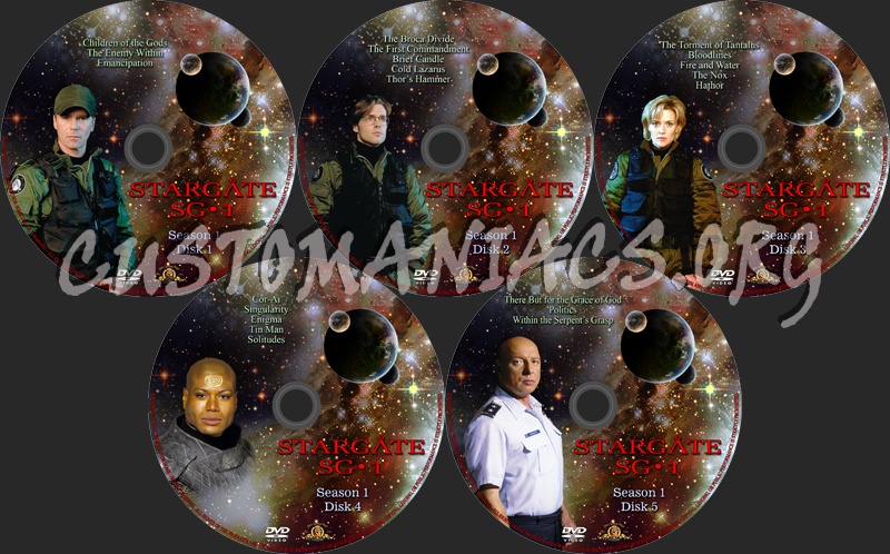 Stargate SG-1 dvd label